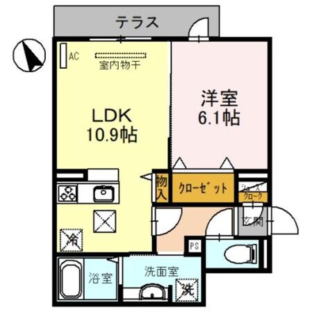 森小路駅 徒歩5分 1階の物件間取画像